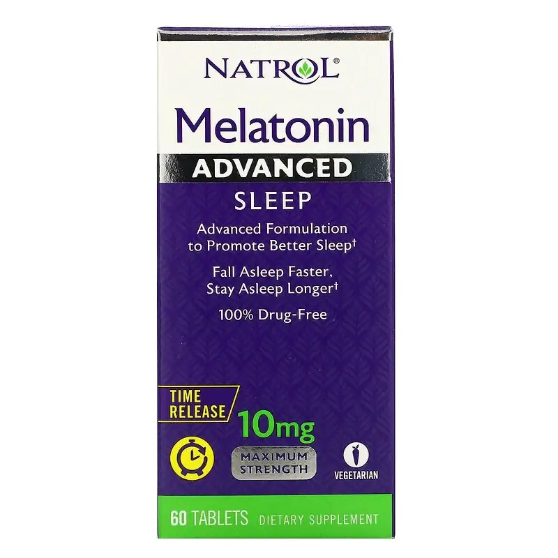 

Мелатонин 10 мг, Natrol, 60 таблеток (NTL-05964)