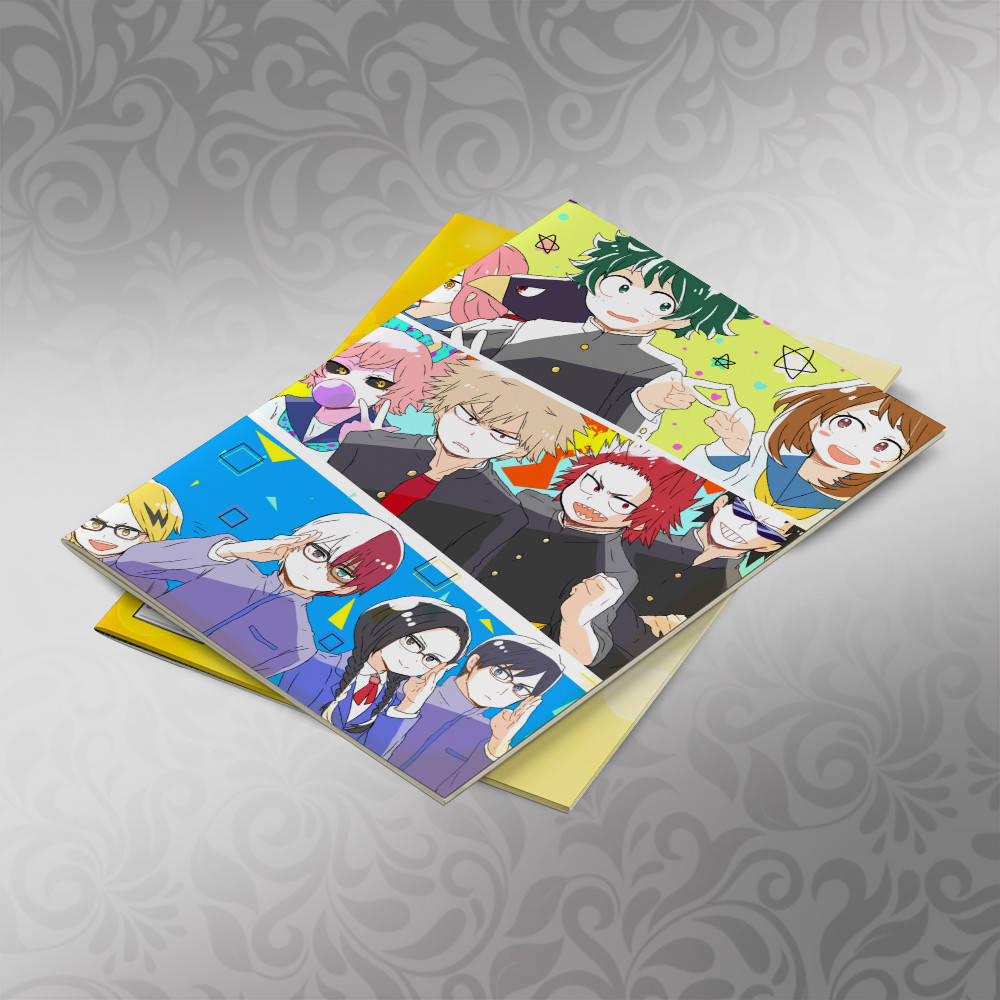 

Скетчбук А5 кремовые листы Boku no Hero Academy 30 листов 011