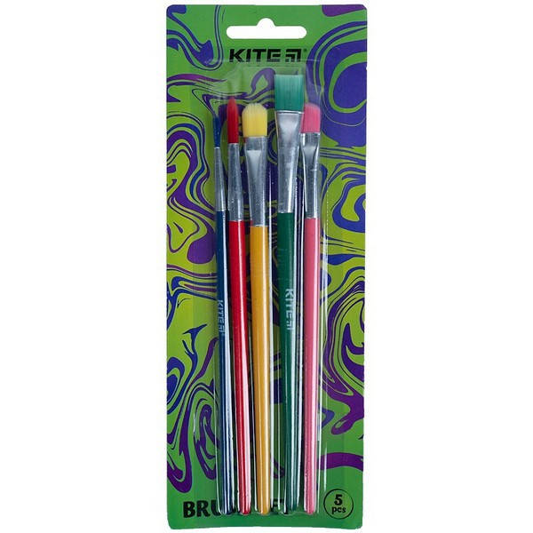 

Набір пензлів KITE синтетика 5шт № 3,5,8,9,10