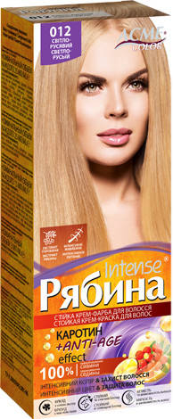 

Краска для волос РЯБИНА INTENSE NEW - 012 Светло-русый
