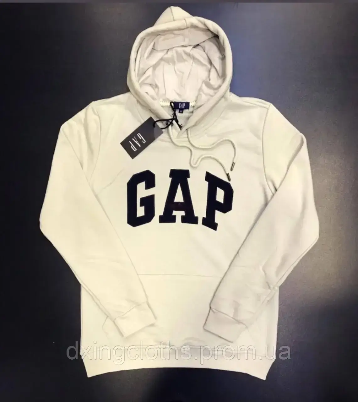

Мужской худи с капюшоном «Gap» повседневный Белый