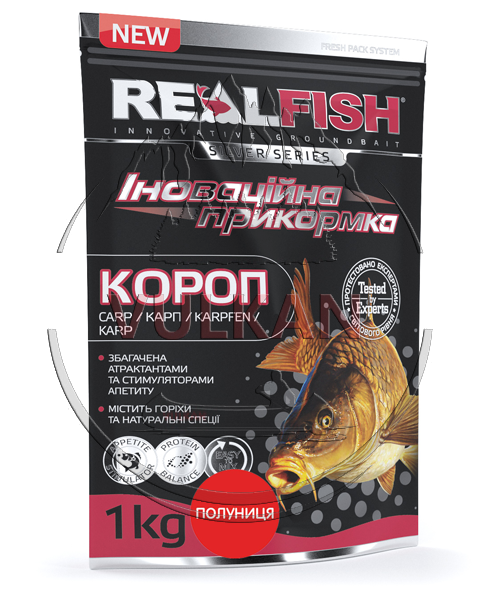 

Прикормка Real Fish (Реалфиш) Карп Клубника