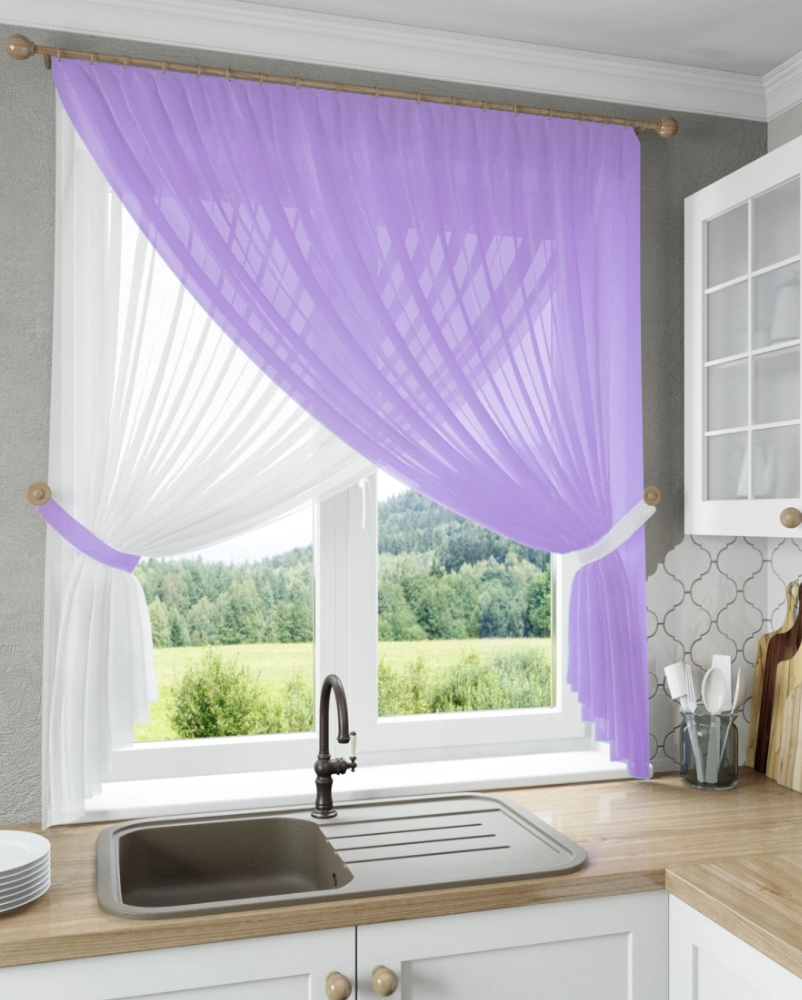 

Кухонная тюль арка №12 - Сиреневый