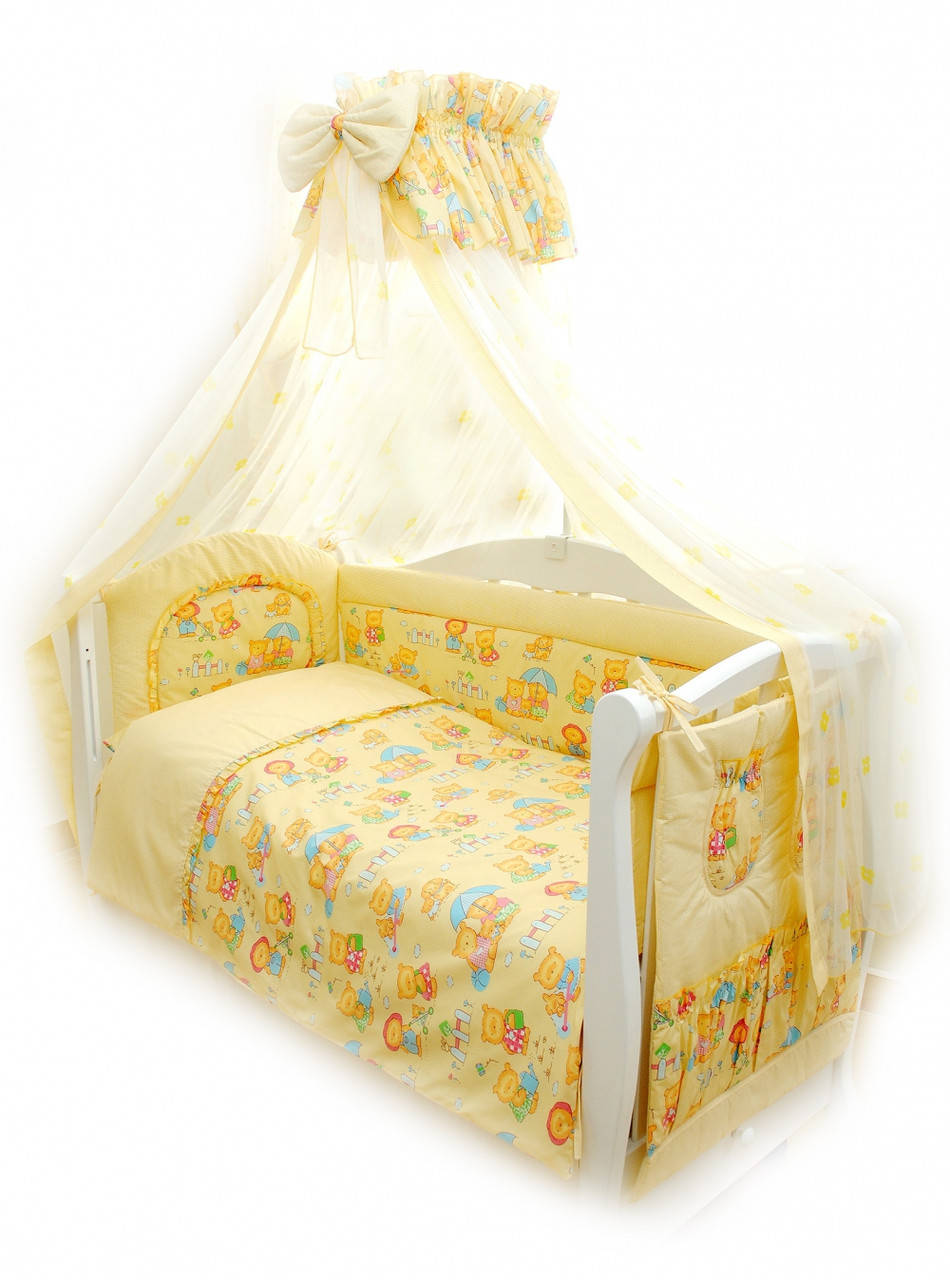 

Детское постельное белье Twins Standart C-014 Пушистые мишки 8 эл