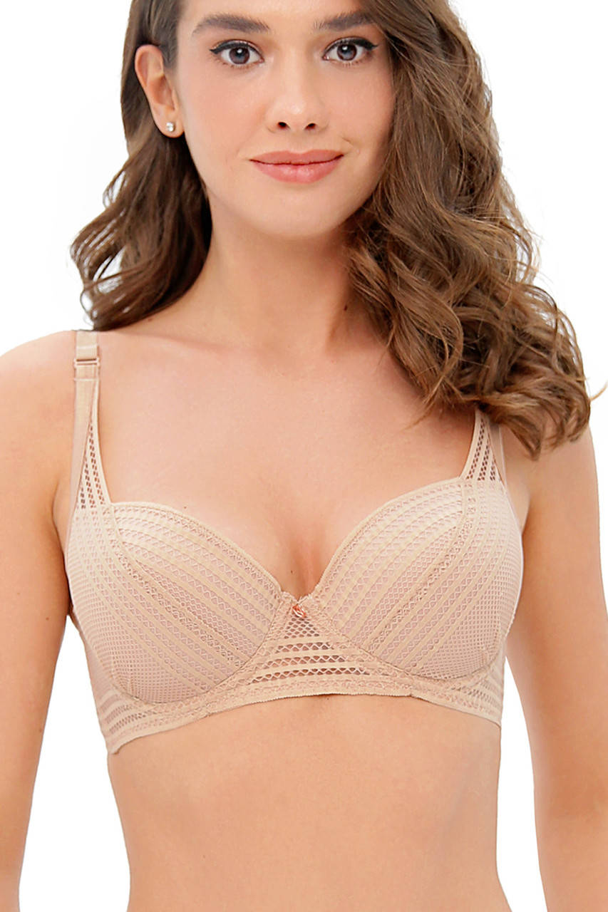 

Бюстгальтер пуш ап микрофибра Anabel Arto 8148-008 бежевый 75D