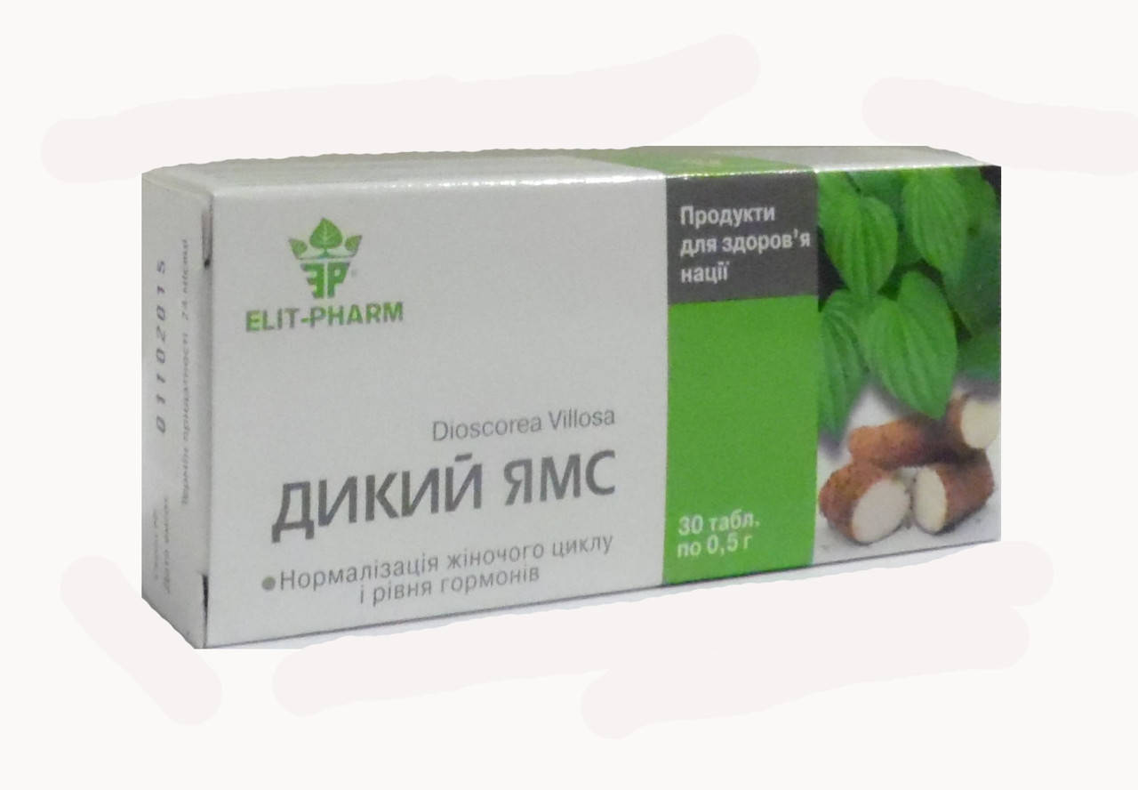 

Дикий Ямс БАД для нормализации женского цикла и уровня гормонов 30 таблеток Элит Фарм