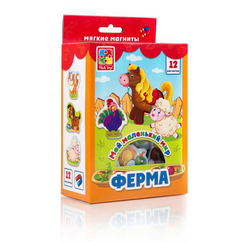 

Мой маленький мир на магнитах Ферма Рос Vladi Toys, Разные цвета