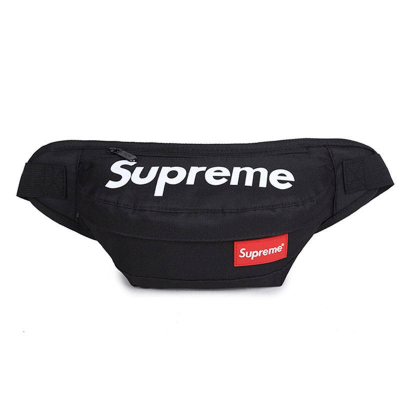 

Бананка поясная сумка летняя мужская женская детская суприм supreme черная, Черный