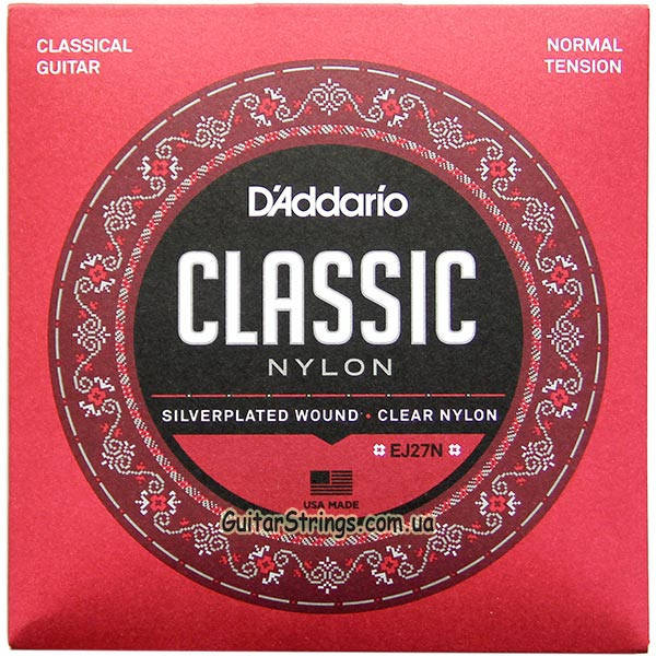 

Струны D'addario EJ27N Classic Nylon Normal Tension 28-43