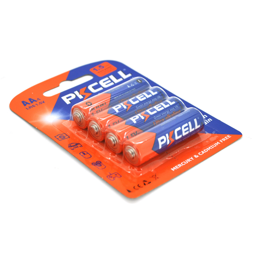 

Батарейка щелочная PKCELL 1.5V AA/LR6, 4 штуки в блистере цена за блистер