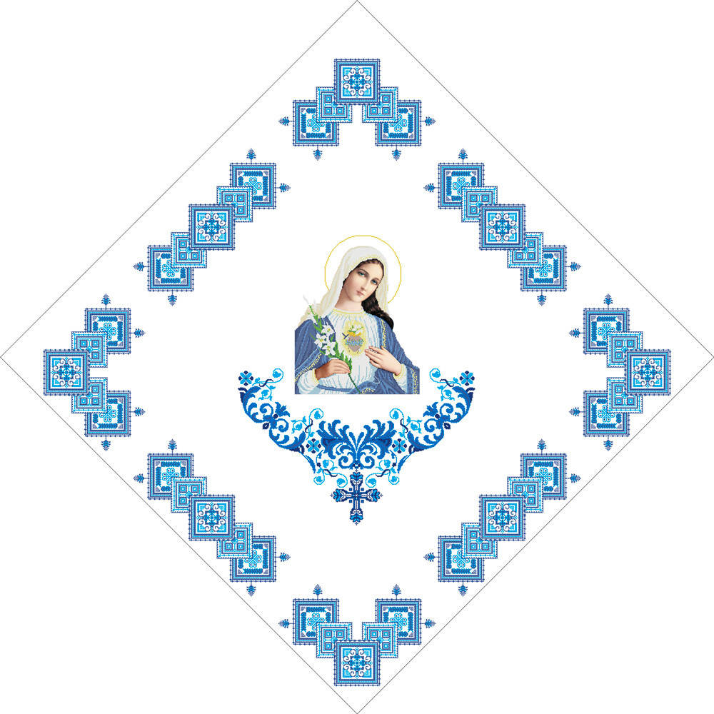 

Х-030. Схема для вишивки бісером Фана церковна.