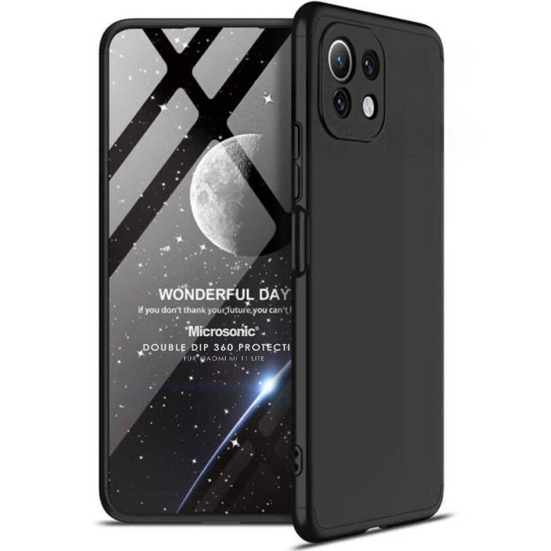 

Пластиковая накладка GKK LikGus 360 градусов (opp) для Xiaomi Mi 11 Lite, Черный