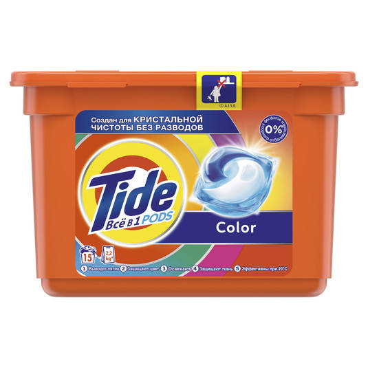 

Капсули для прання Tide Універсал 15 шт