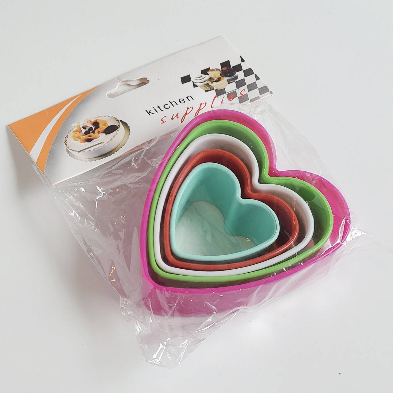 

Набор вырубок Сердечки 5 шт