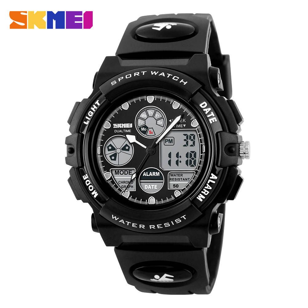 

Skmei 1163 черные детские спортивные часы