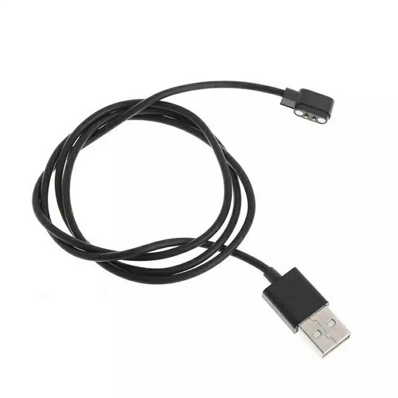

Магнитный USB кабель для смарт-часов на 2 коннектора (2.84 мм) 80 см. Черный