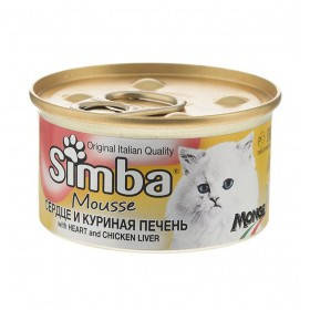 

MONGE Монж SIMBA СИМБА Cat Wet Влажный корм для кошек, сердечка и печень, 85 г