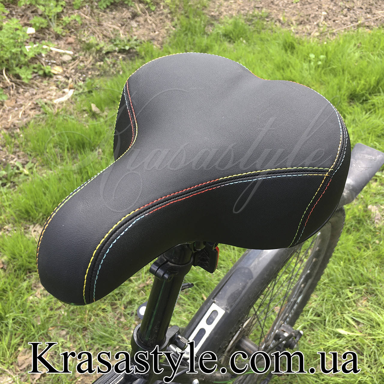 

Сидушка kelbbike "радужный шов" с пружинами