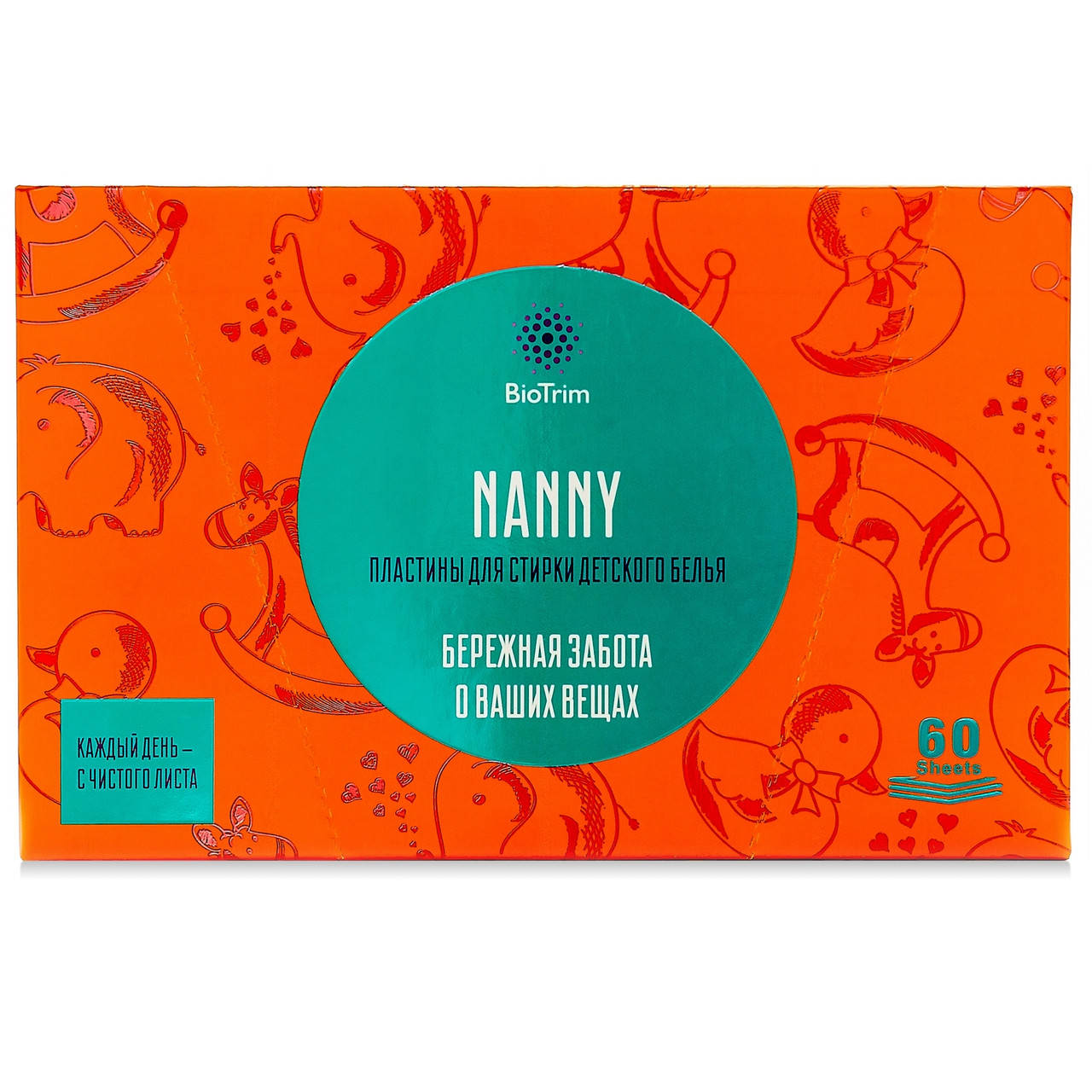 

Пластины для стирки детского белья GreenWay BioTrim Nanny 60 шт. (03103)