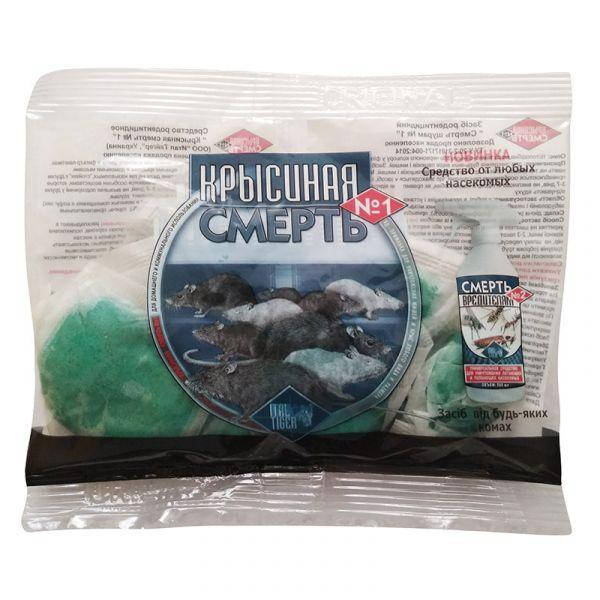 

Средство от грызунов (крыс, мышей) "Крысиная смерть" №1 (200 г), тесто, от Ital Tiger, Украина