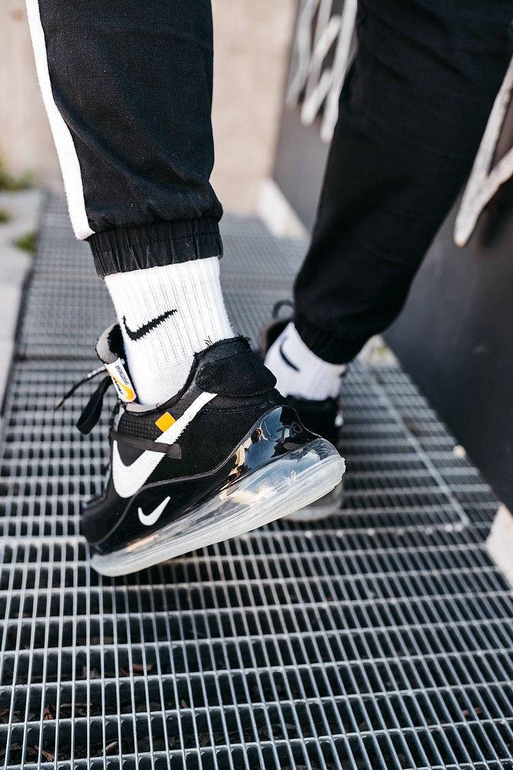 

Кроссовки мужские Nike Air Max 720 90 Off-White Black Size 43, Черный