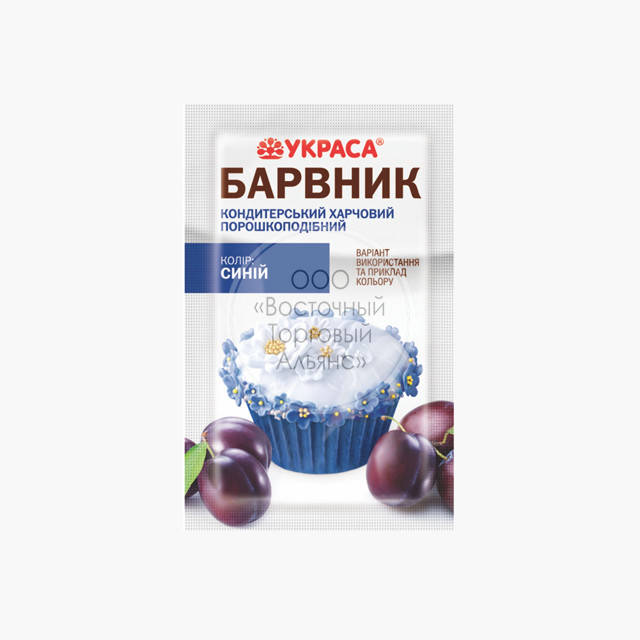 

Краситель сухой Украса - Синий - 5 г