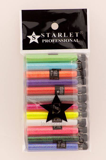 

Starlet Глиттер (песок) для био тату в колбе, набор 1