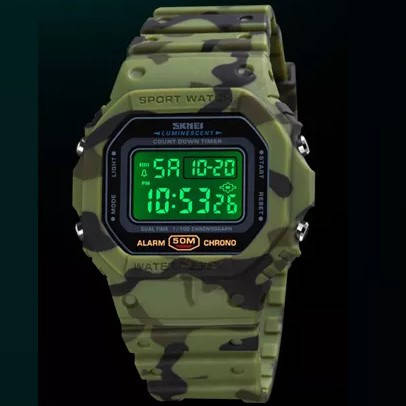 

Наручные часы с таймером военные водонепроницаемые противоударные Skmei оригинал