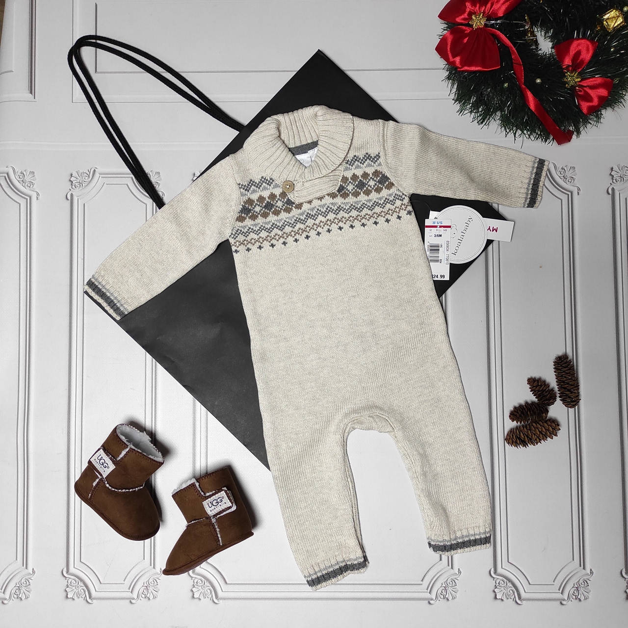 

Вязаный ромпер для новорождённых Coala kids