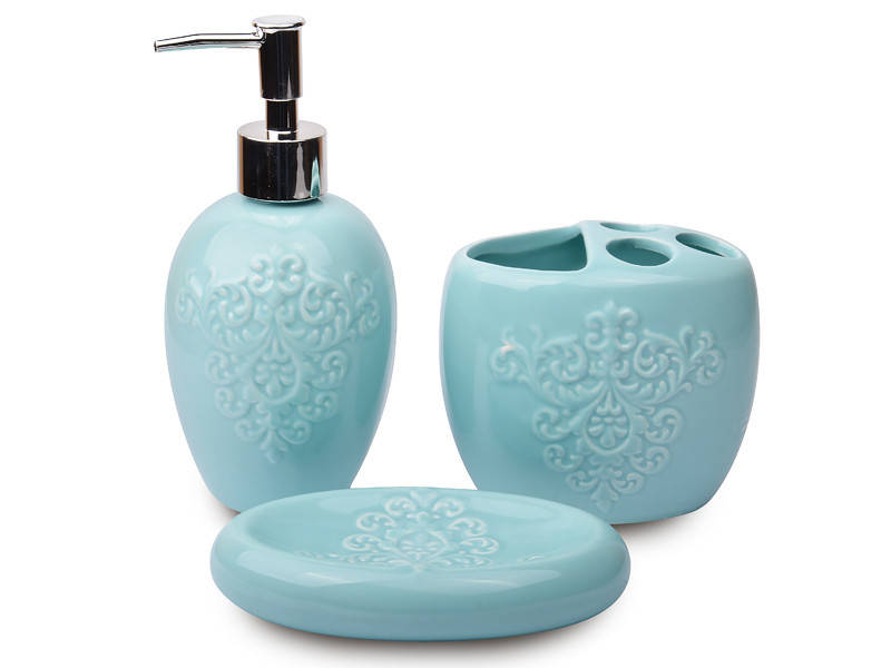 

Набор для ванной и туалета Lefard 3 предмета 940-010, Голубой