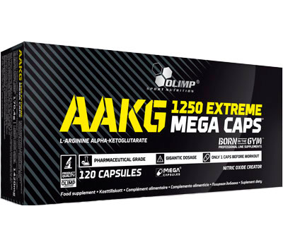 

OLIMP Аргинин альфа-кетоглютарат AAKG 1250 Extreme Mega Caps (120 caps)