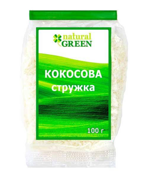 

Кокос стружка 100г Organic country Natural Green