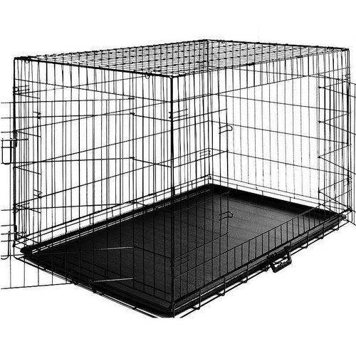 

Металева клітка переноска для собак AML (108x70x77) XL