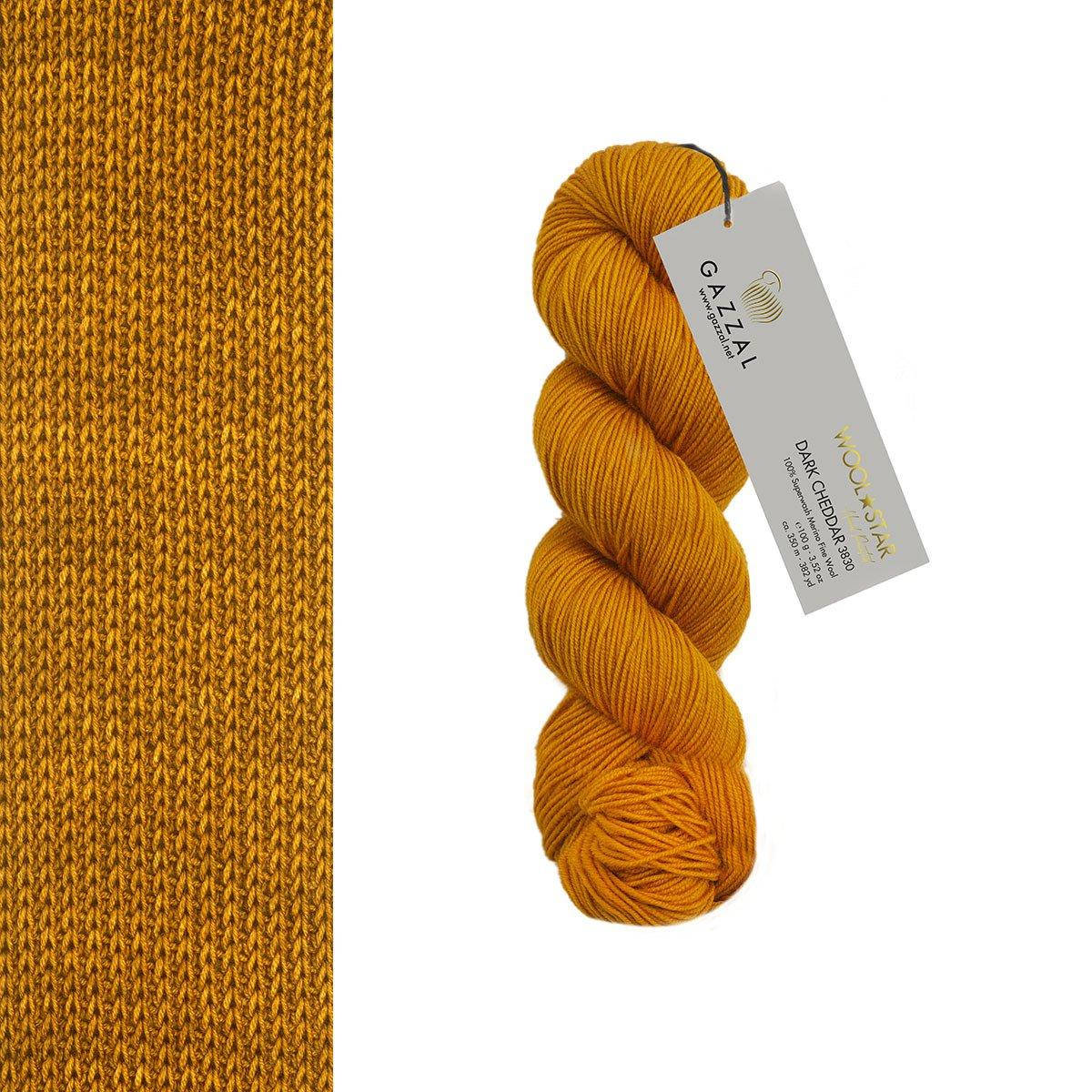 

Gazzal Wool Star (Газзал Вул Стар) № 3830 (Пряжа мериносовая шерсть, нитки для вязания)