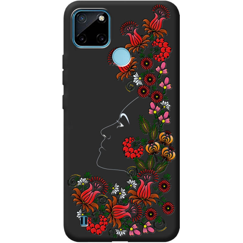 

Силиконовый чехол BoxFace Realme C21Y 3D Ukrainian Muse, Черный