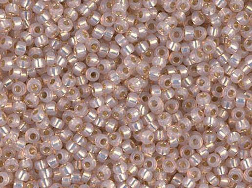 

Японський бісер Miyuki Круглий 11/0 0579 - Dyed Blush Silver Lined Alabaster