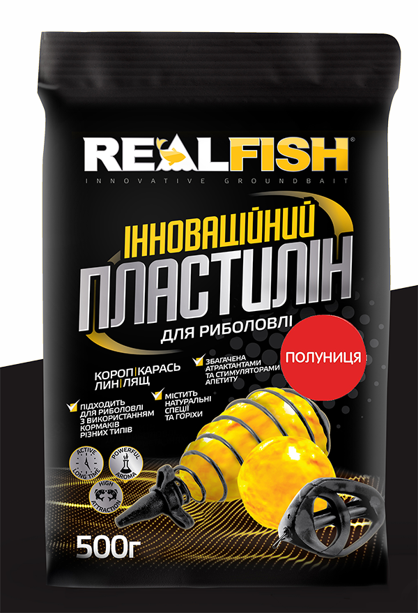 

РЫБОЛОВНЫЙ ПЛАСТИЛИН REAL FISH КЛУБНИКА