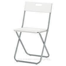 

ГУНДЕ Стул складной, белый, 60217799, ИКЕА, IKEA, GUNDE