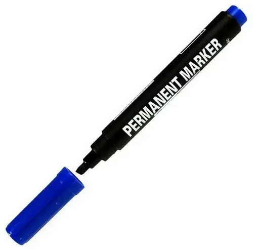 

Маркер Centropen клиновидний синій перманентний, 8576, Синий