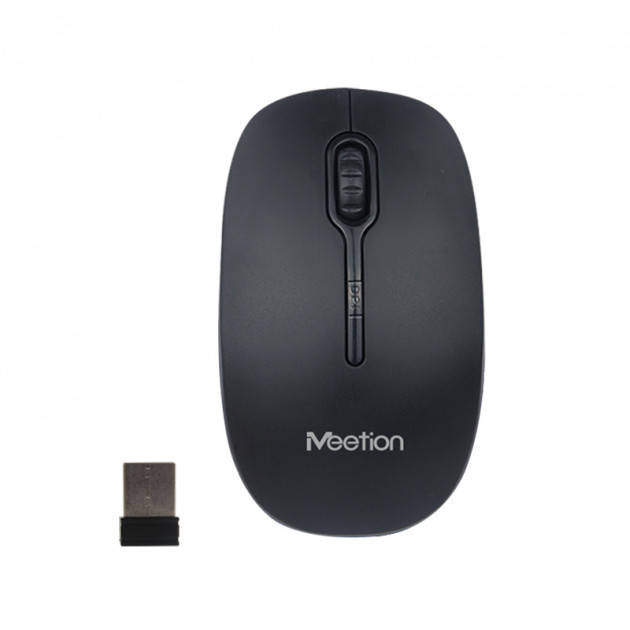 

Беспроводная мышь MEETION Wireless Mouse 2.4G MT-R547, черная, Черный