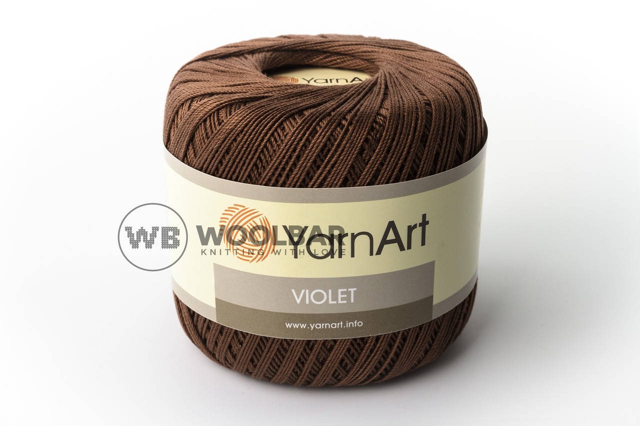 

Пряжа YarnArt Violet 0077 коричневый