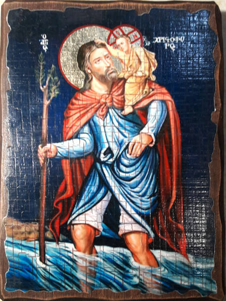 

Икона Христофор (несущий Христа)