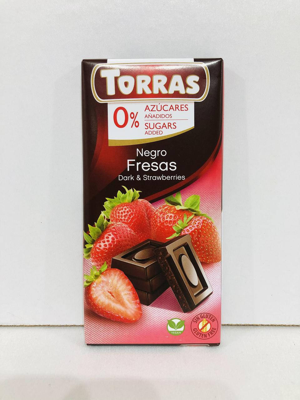 

Torras Dark chocolate with strawberries 75гр