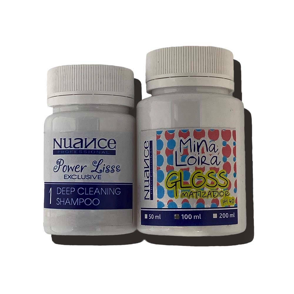 

Кератин Nuance Mina Loira Gloss Matizador, набор 50/100 мл