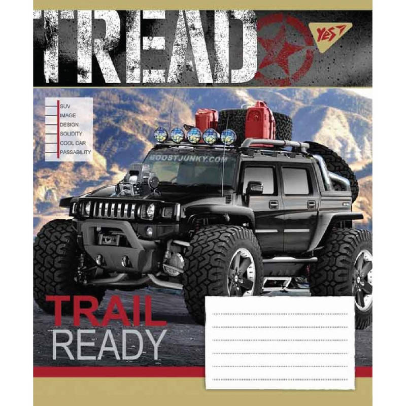 

Тетрадь в клетку 60 л YES А5 TRAIL READY микс 4 обложки (763848)
