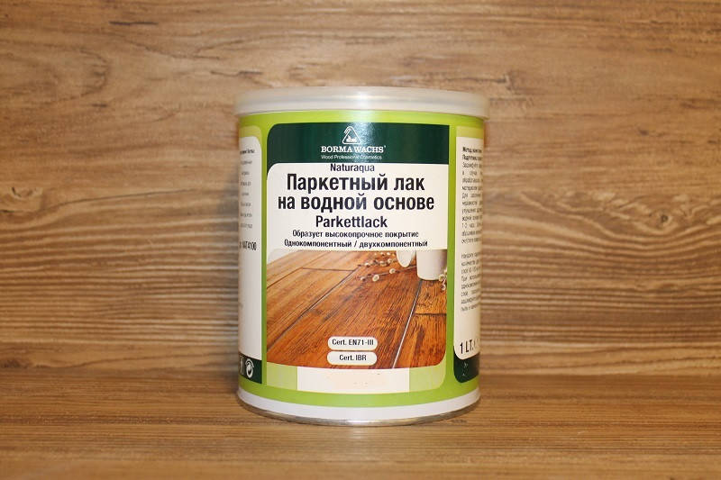 

Паркетный лак на водной основе, Waterbased Parkettlack 1/2K