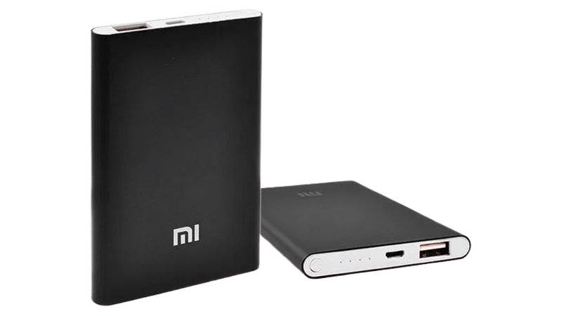 

Powerbank slim павербанк тонкий Mi черный цвет 5V 1A 2000mAh (17146)