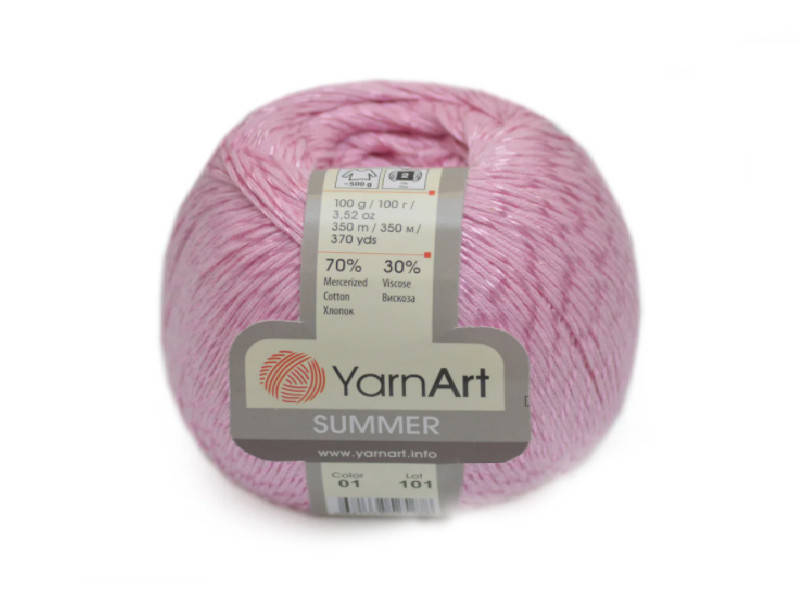 

YarnArt Summer, Розовый №01