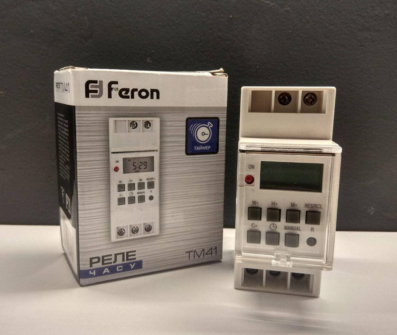 

Реле времени электронное Feron TM41 на DIN рейку