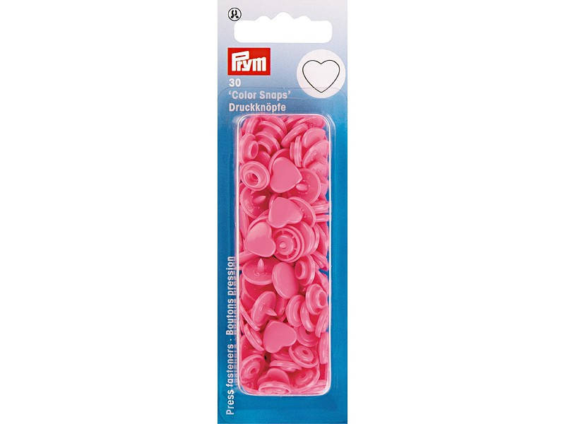 

Кнопки Color Snaps сердце ярко-розовые PRYM 393347